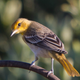 Female hooded oriole, one of the several possible oriole species that could have fallen for the chat.